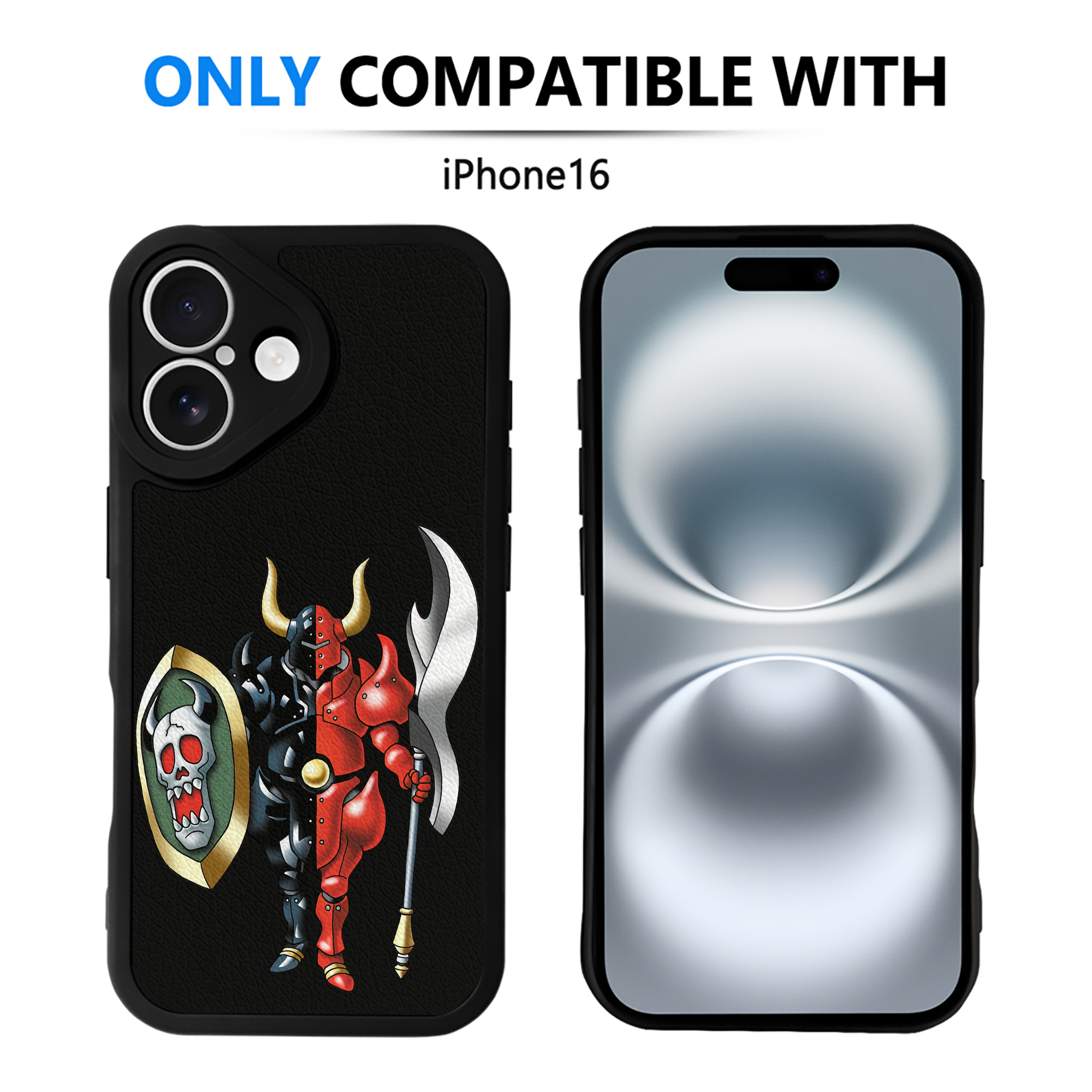 （画像用） ドラゴンクエスト Doragon Kuesuto Dragon Quest 【iPhone 16シリーズ対応】シリコンスマホケース（レザー調） 材質：シリコン
